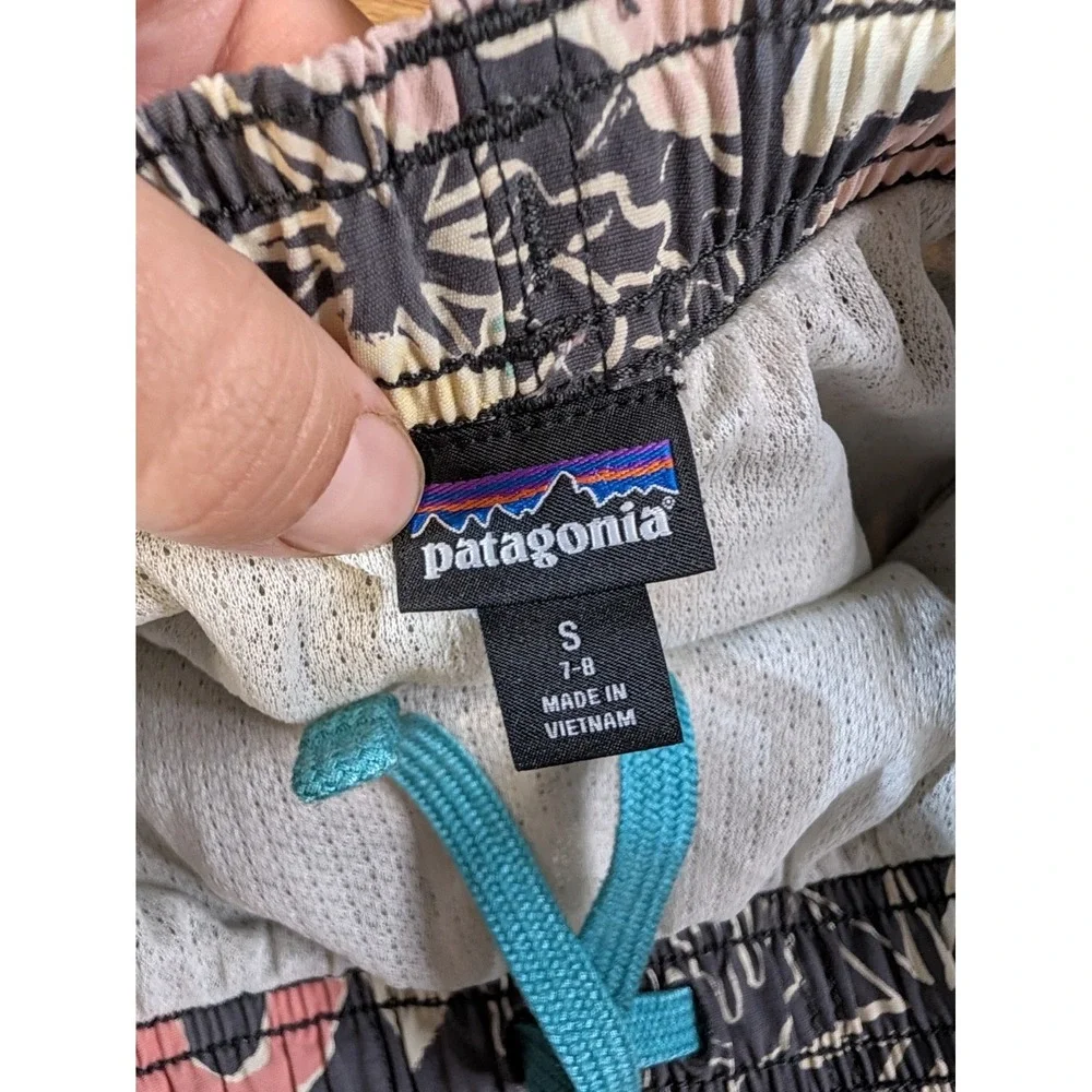 Patagonia Kids Small 7-8 Swim Trunks floral